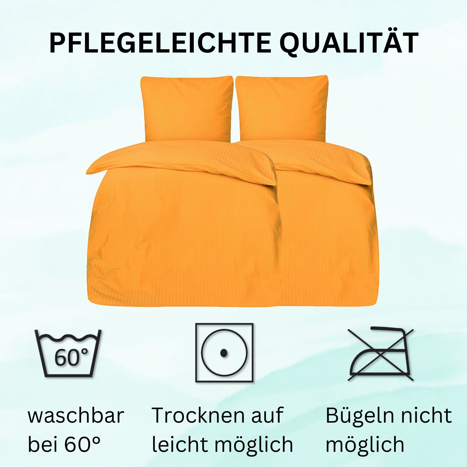 4-teilig Seersucker Hotel Bettwäsche mit Hotelverschluss – Premiumshop321