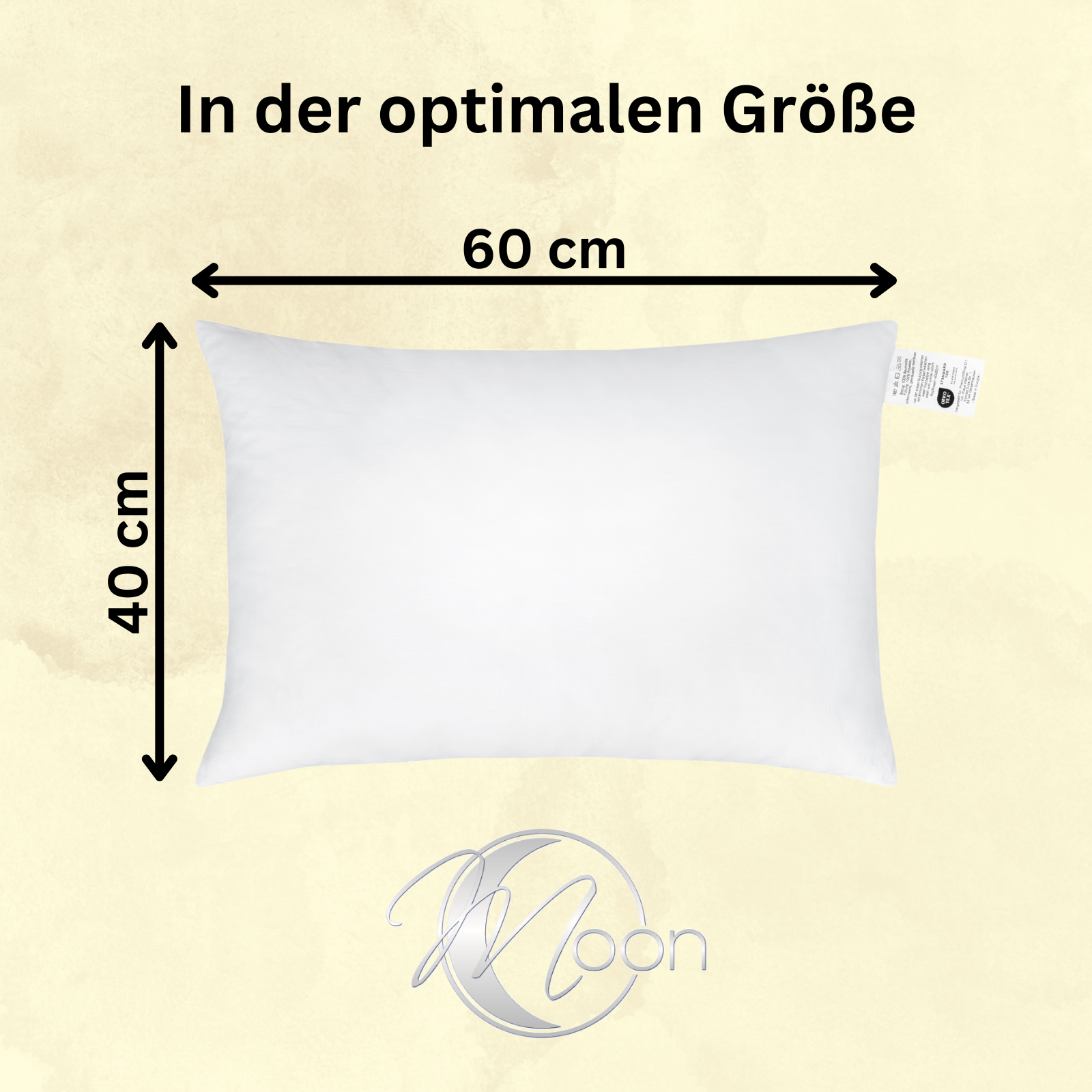 MOON Bettenset für Babys – versteppte Decke und Kissen – ca. 100x135 + 40x60 cm aus 100% Polyester – Premiumshop321