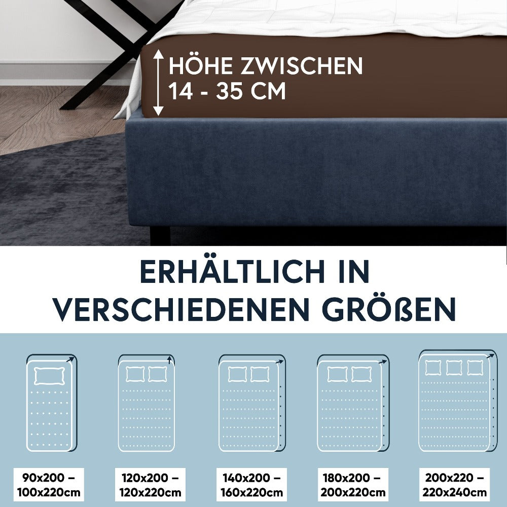 CreationsMart Spannbettlaken Aus ägyptischer Baumwolle – 25 Cm Tief, Weich & Langlebig