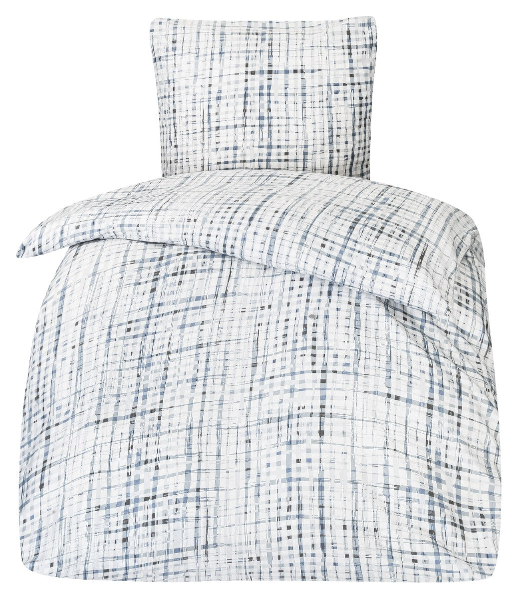 Biber Bettwäsche 100% Baumwolle square blue 135x200 / 80x80 – Premiumshop321