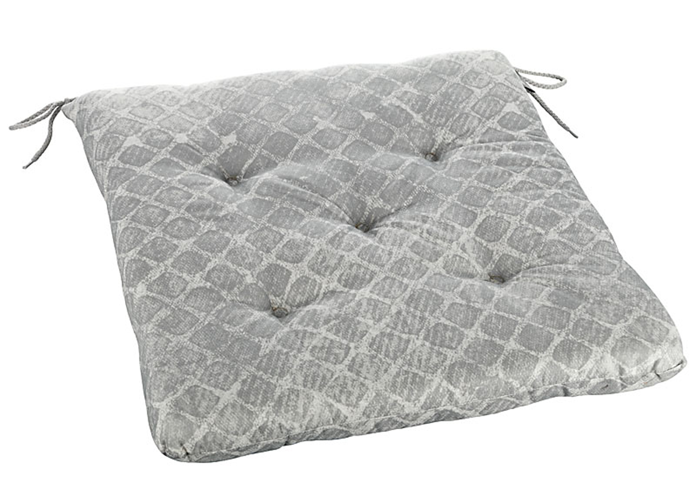 Sitzkissen Sitz-Auflage Stuhlkissen Nora 40x40 mit Bändern – Premiumshop321